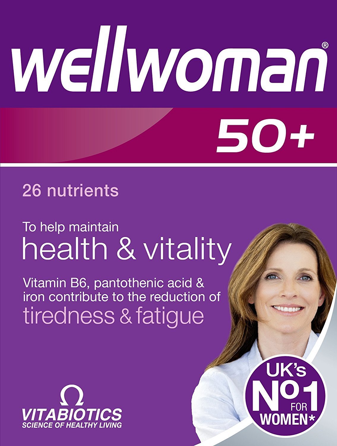 Wellwoman 50+ bulk-pack tablets for daily vitality and energy support