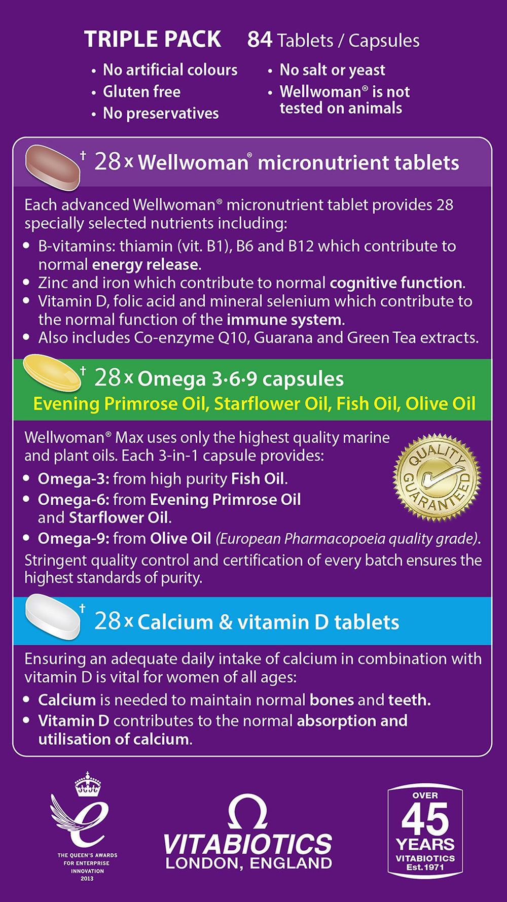 Wellwoman Max Omega 3-6-9 capsules with EPA and DHA support