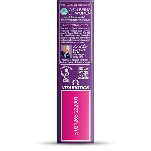 Wellwoman label shows no added salt or sugar for clean nutrition.