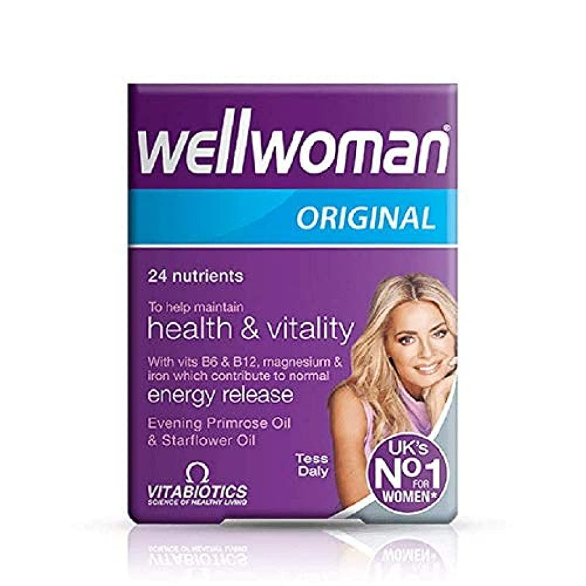 Wellwoman Original bottle front view supports daily wellness and balanced nutrition.