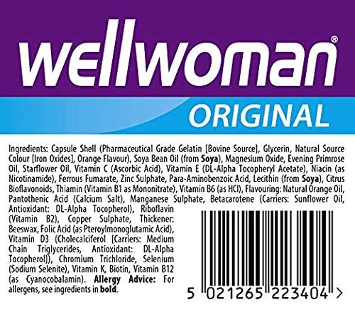 Wellwoman Original lifestyle shot with bottle on a desk.