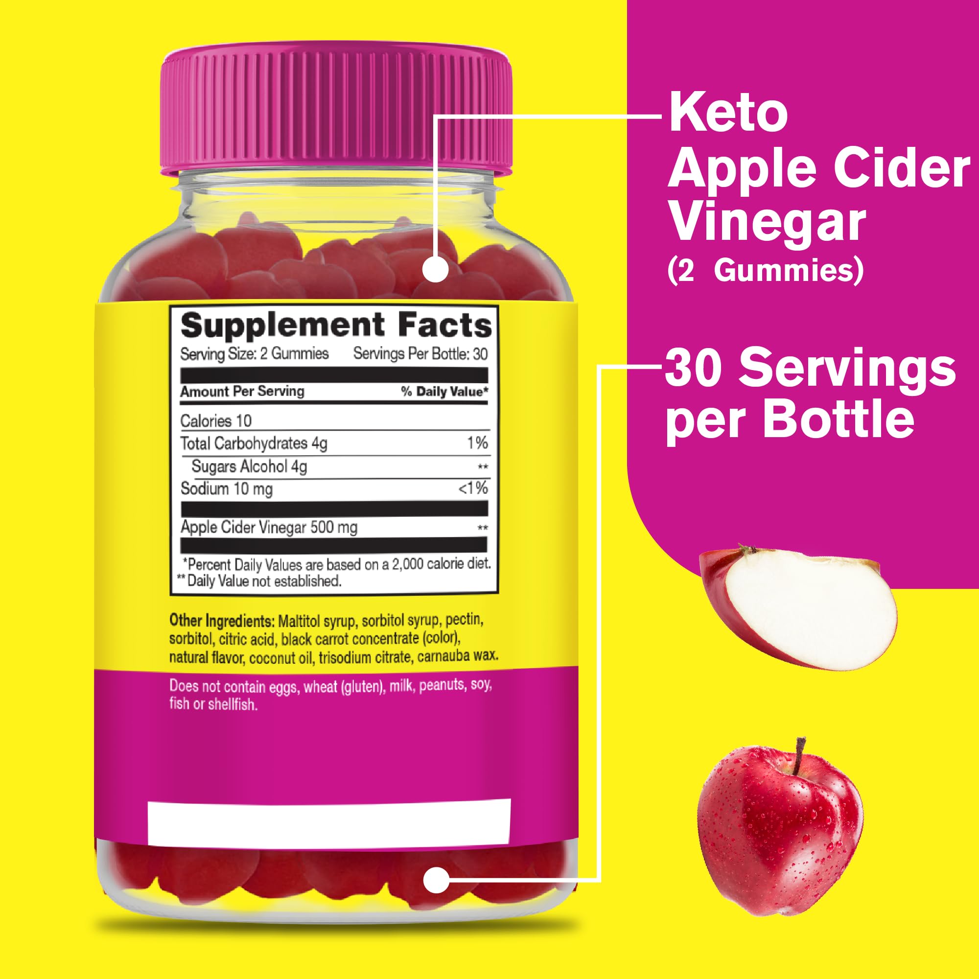 WellYeah ACV gummies pouring from bottle for easy intake