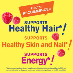 WellYeah Biotin bottle with gluten-free and non-GMO icons for clean supplement choice.