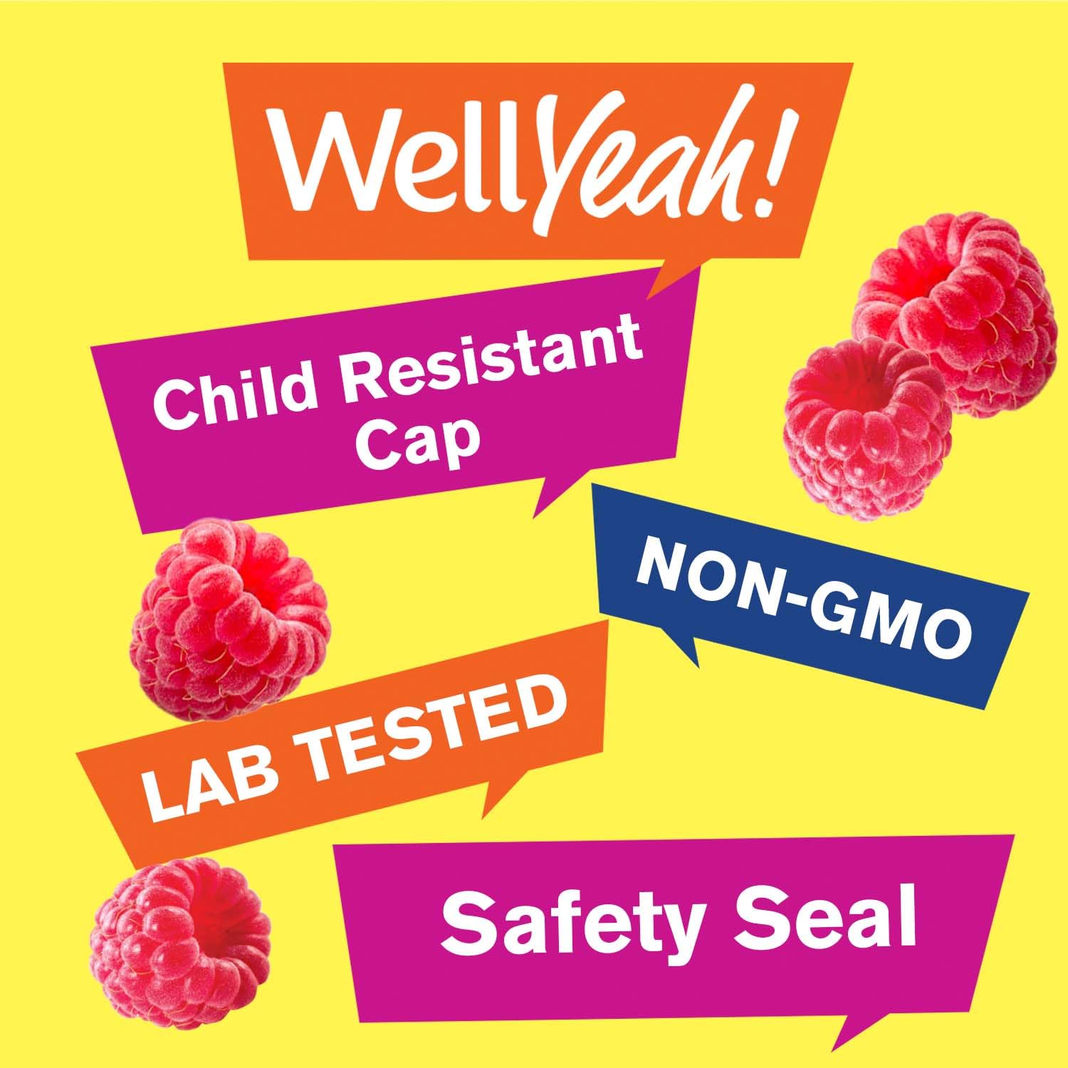 WellYeah Biotin vegan-friendly icon highlights cruelty-free wellness support.