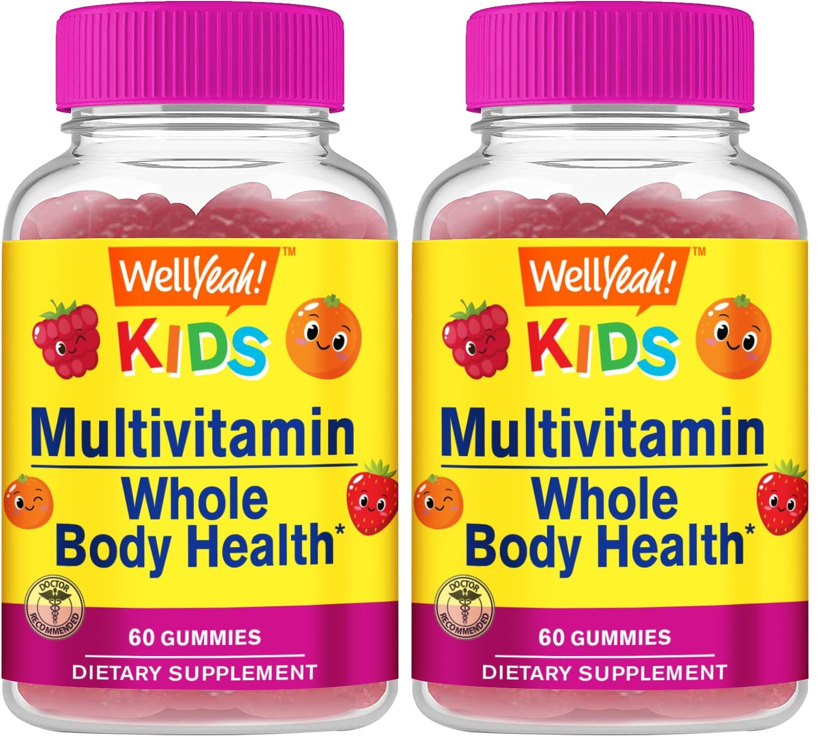 WellYeah Kids Multivitamin Gummies bottle shown to support daily wellness