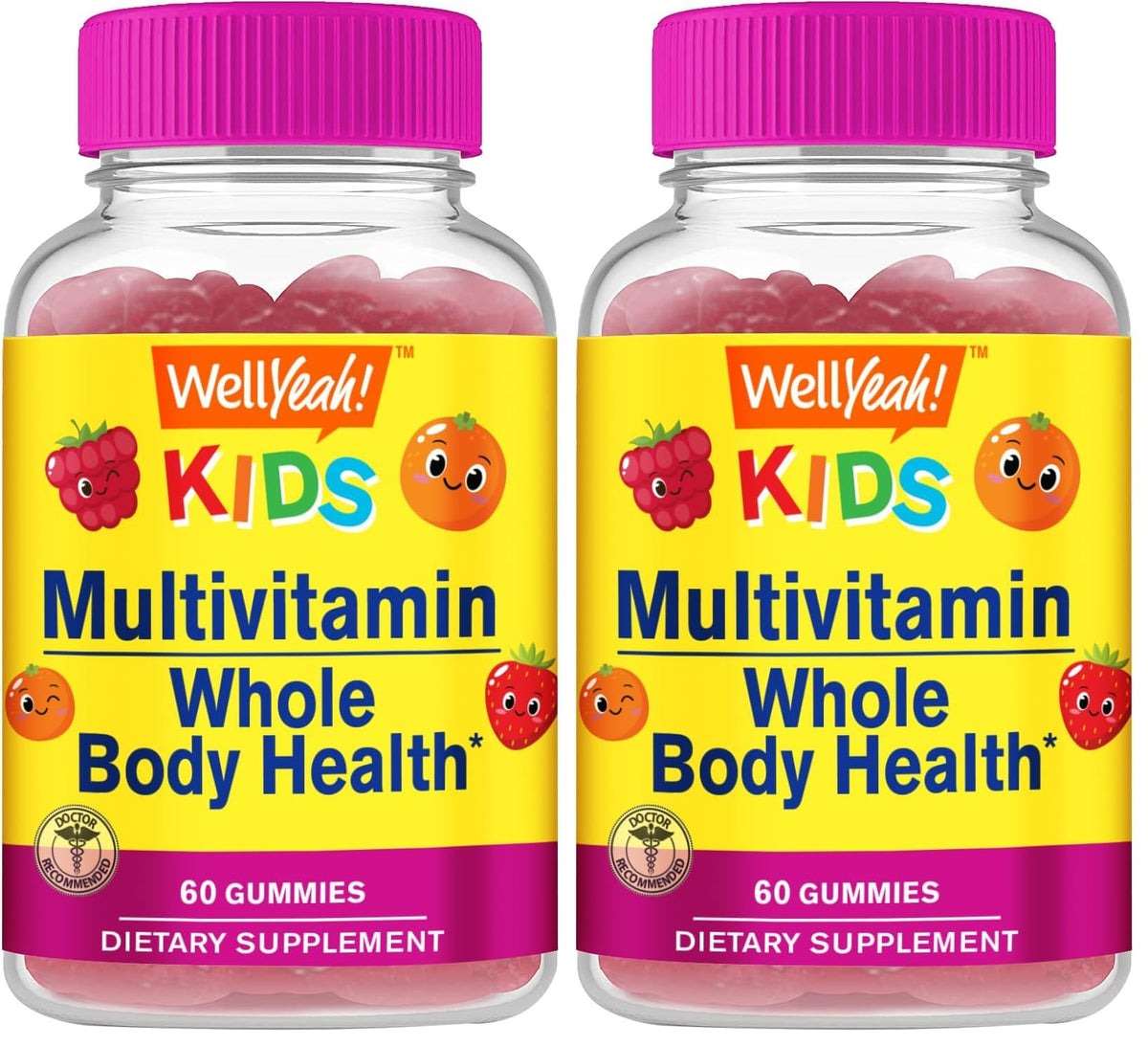 WellYeah Kids Multivitamin Gummies bottle shown to support daily wellness