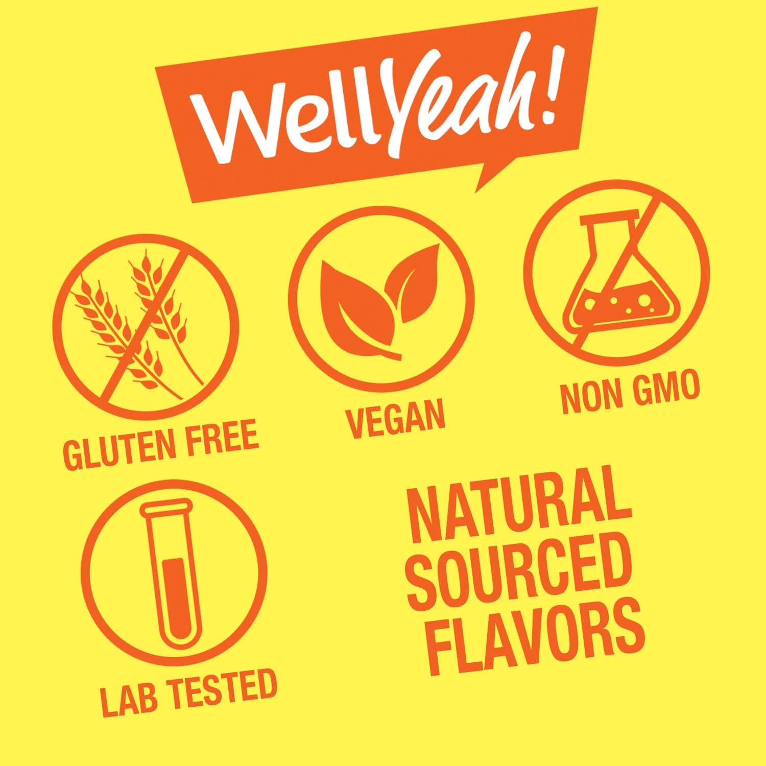 Lab-tested purity seal on WellYeah Probiotic Gummies bottle.