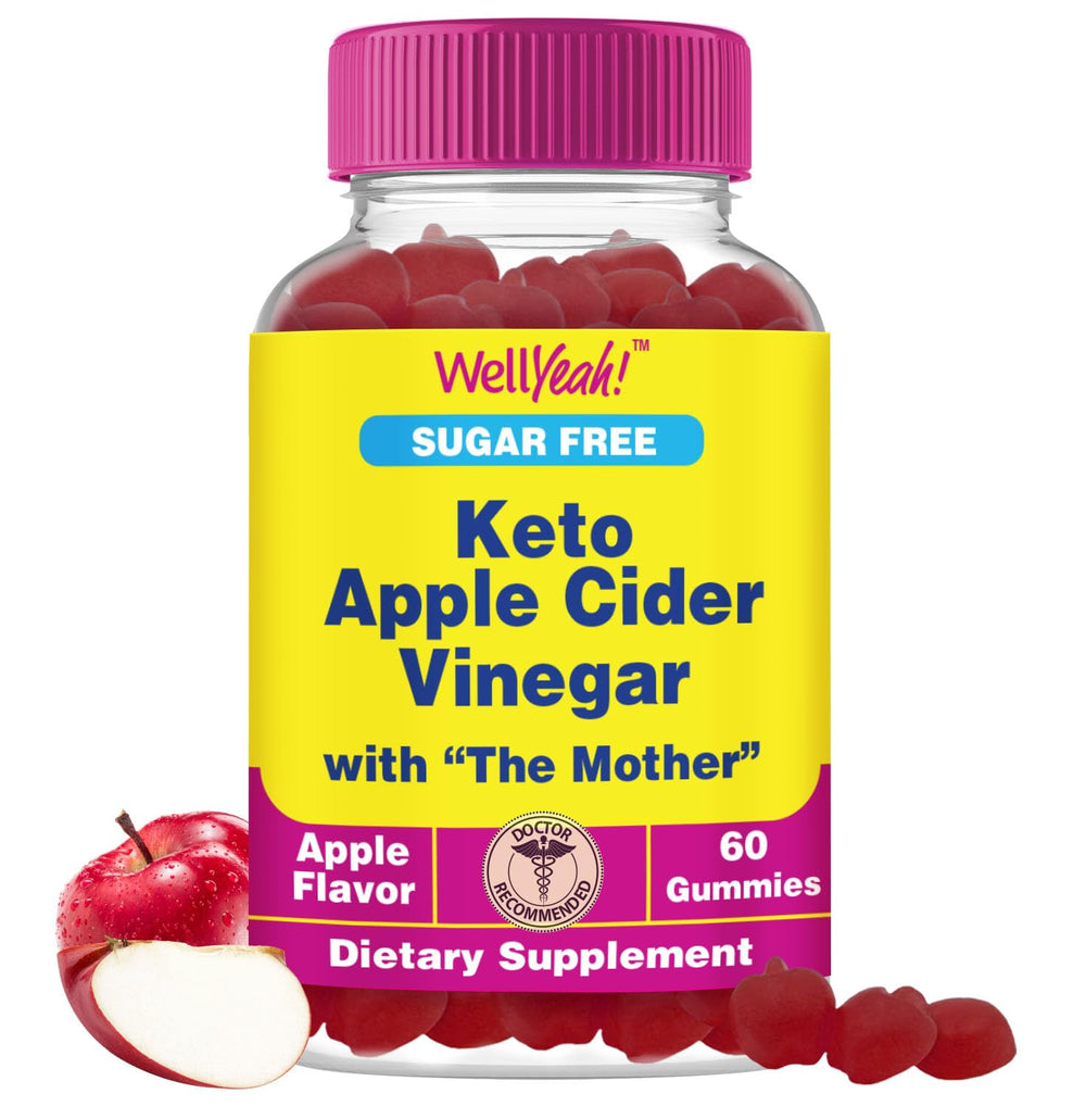 WellYeah sugar-free ACV gummies bottle for daily wellness