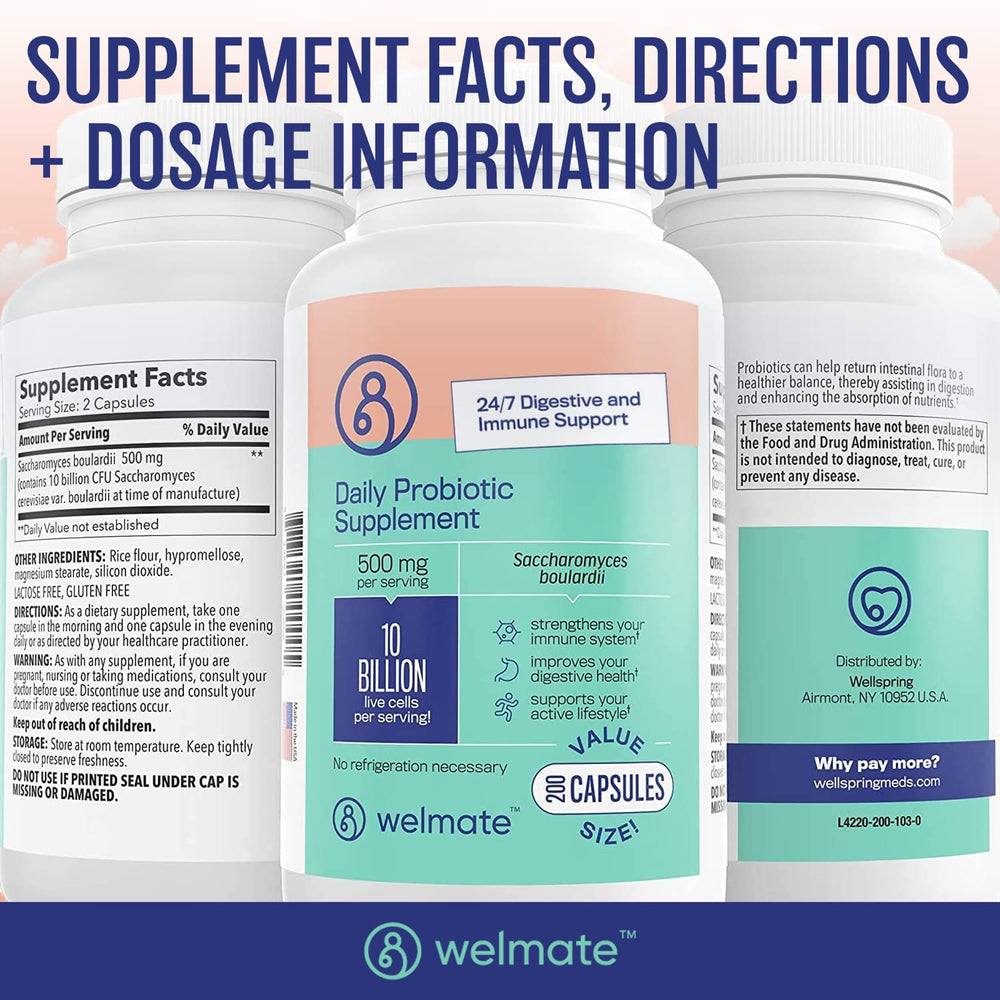 WELMATE lifestyle use with a glass of water illustrating the probiotic routine.