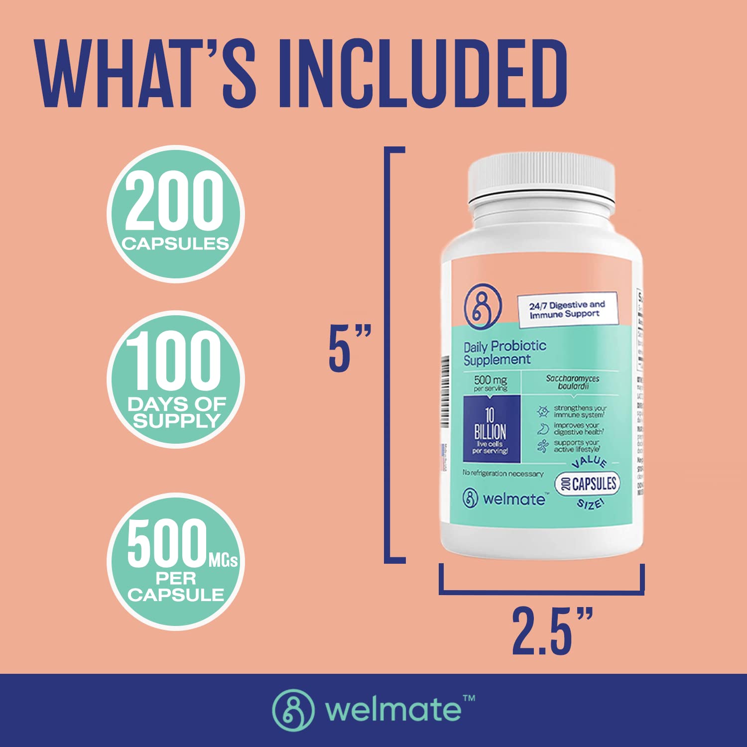 WELMATE compact packaging designed for travel-friendly routines.