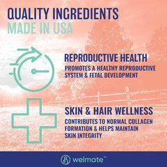 WELMATE packaging label shows vegetarian-friendly tablets for daily wellness
