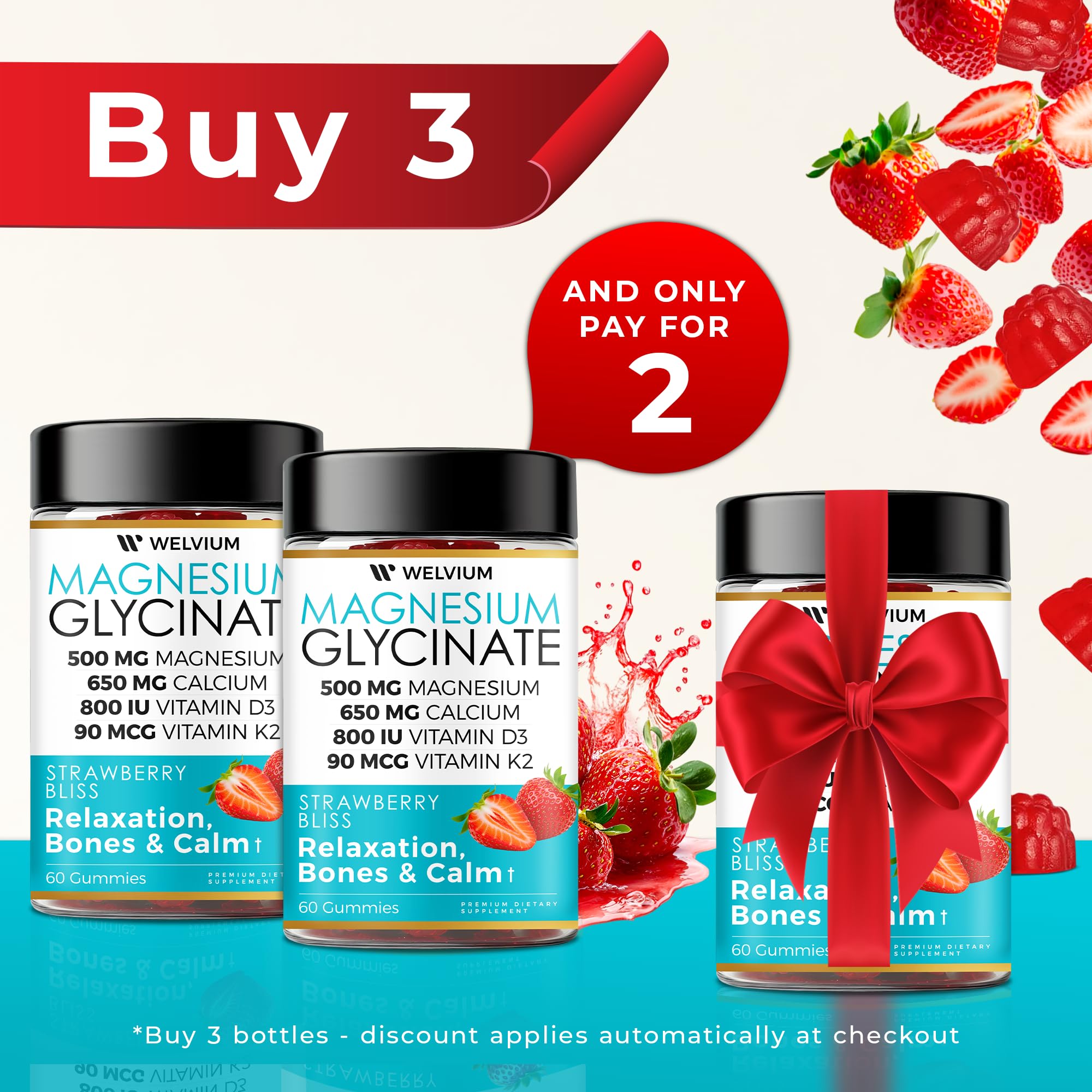 WelviuM gummies with L-Theanine for calm focus