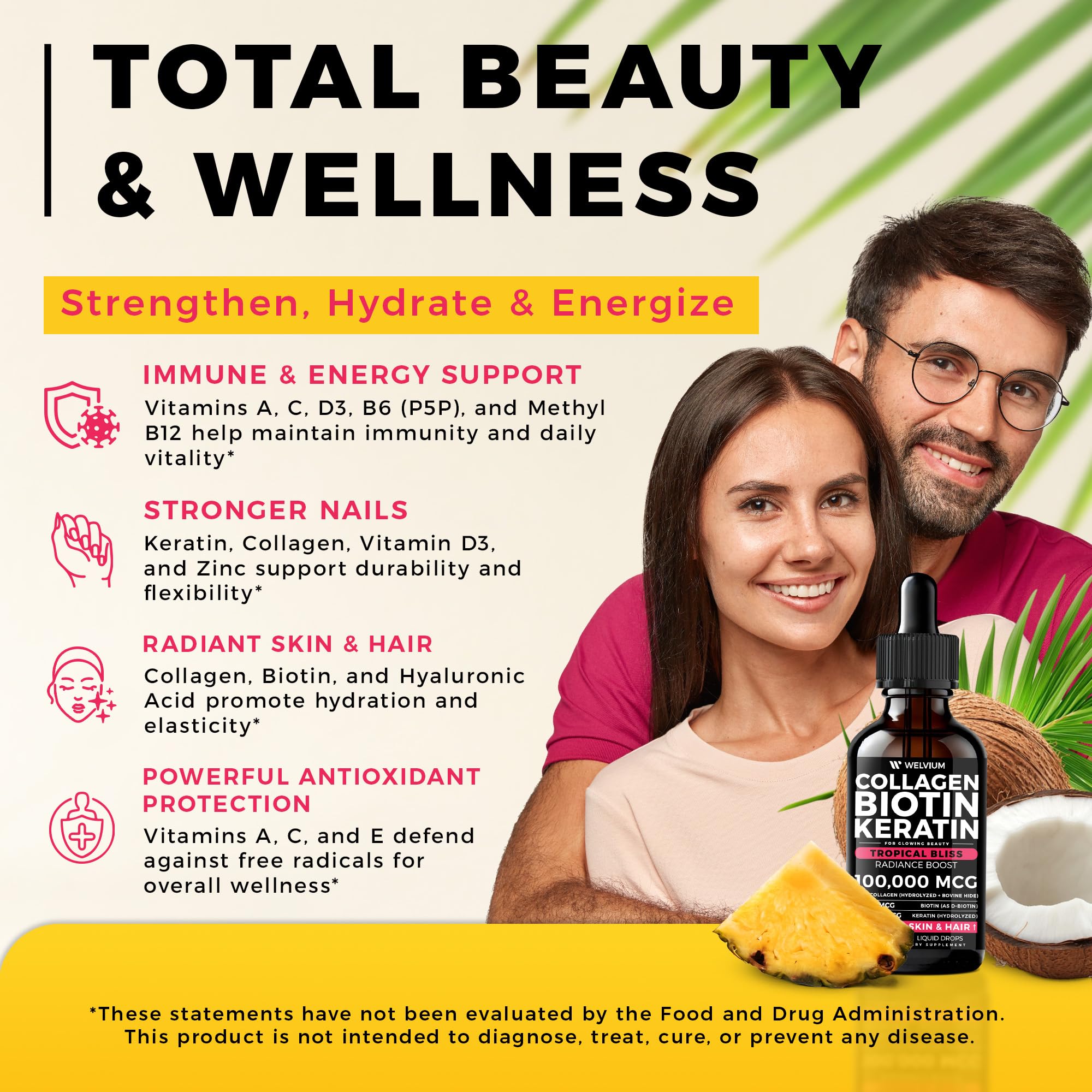 WELVIUM supports beard and hair health for men.