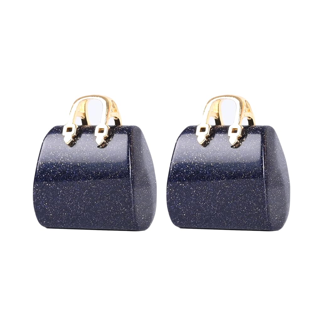 Wemeki Healing Crystals Bag close-up with blue sandstone texture for calm ambience