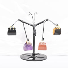 Wemeki Healing Crystals Bag on desk promotes calm ambience in any workspace.