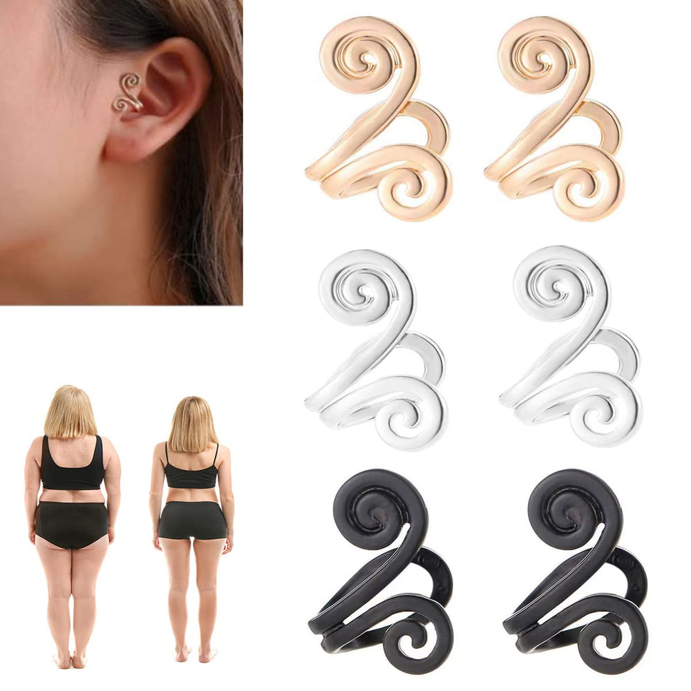 WenFeng acupressure slimming earrings pack in three colors for daily wear and potential weight support