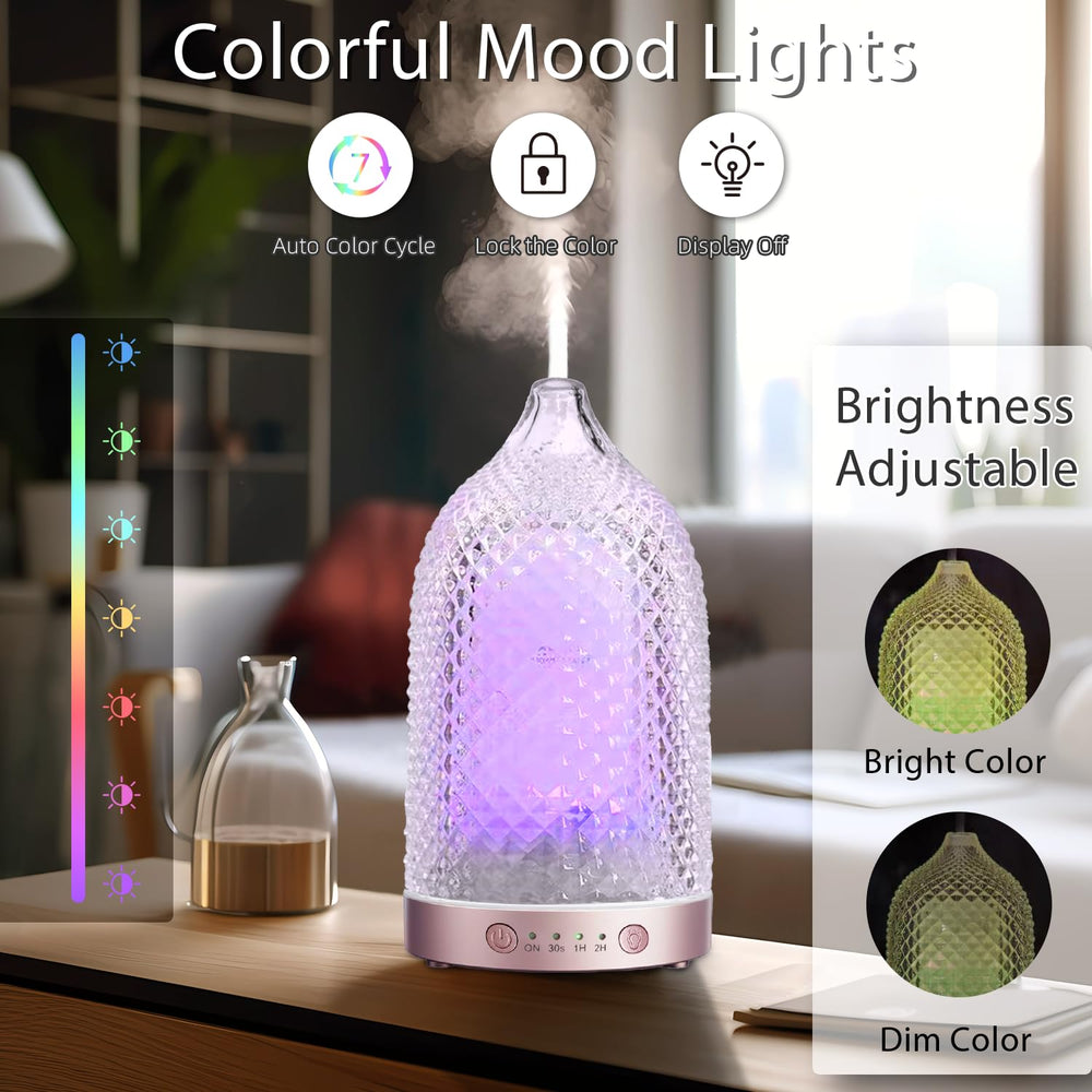 WENPHONE pineapple-pattern glass cover diffuser adds stylish lighting to living spaces.