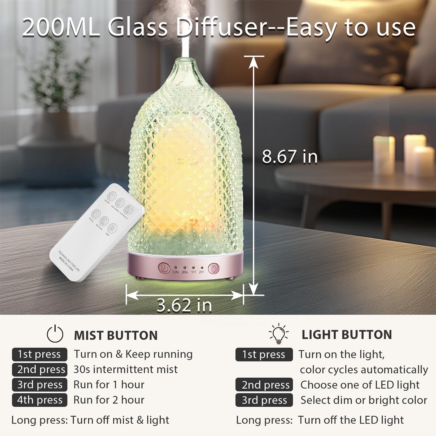 WENPHONE rose-gold base complements modern interiors while keeping quiet operation.