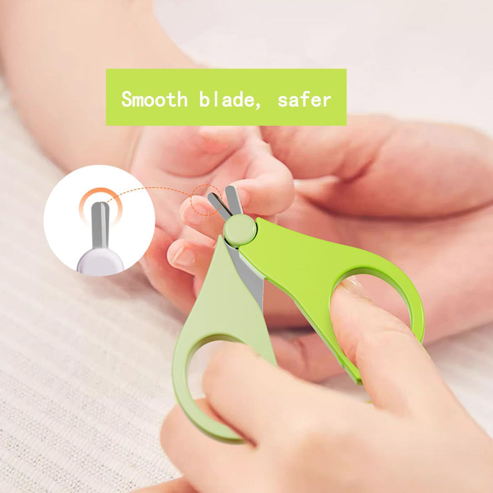 Wentwos baby nail scissors with non-slip grip ensure steady cuts.