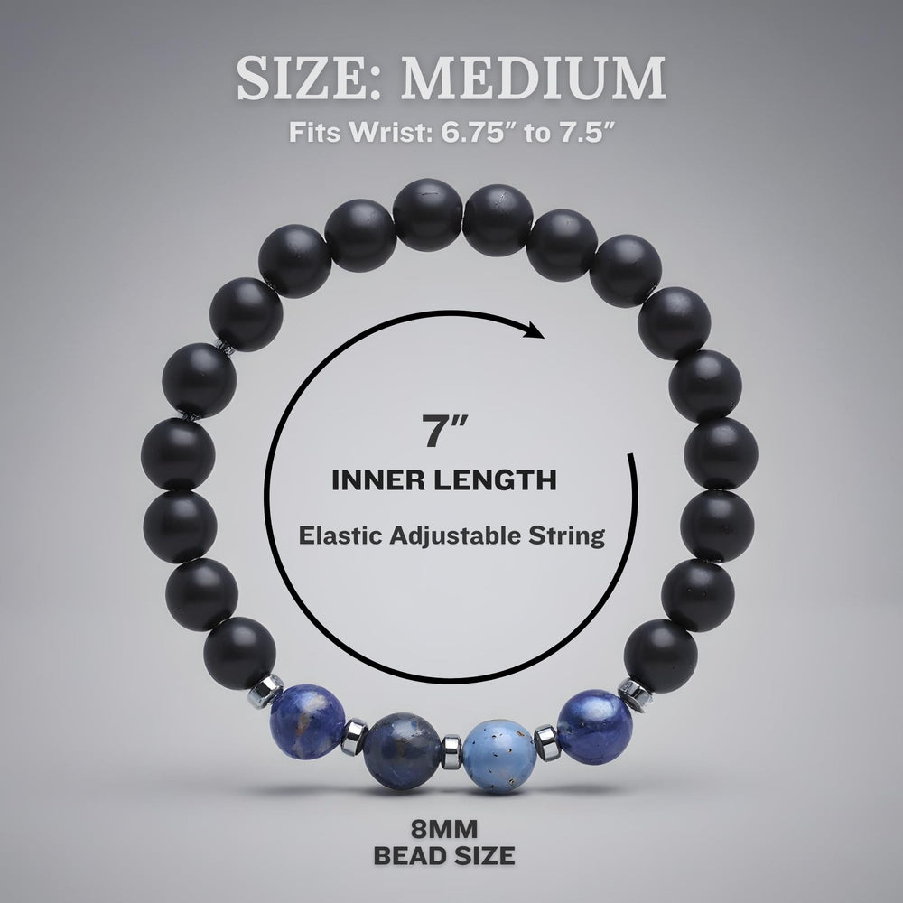 WestLuna hematite bracelet unisex design complements any outfit.