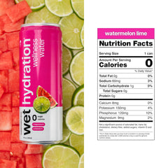 Wet Hydration Watermelon Lemon Lime pour shows electrolyte-infused flavor for daily hydration.