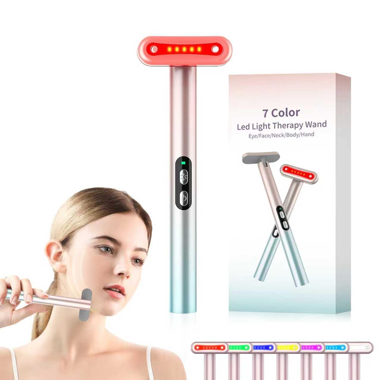 Weyais red-light therapy face massager for smoother skin