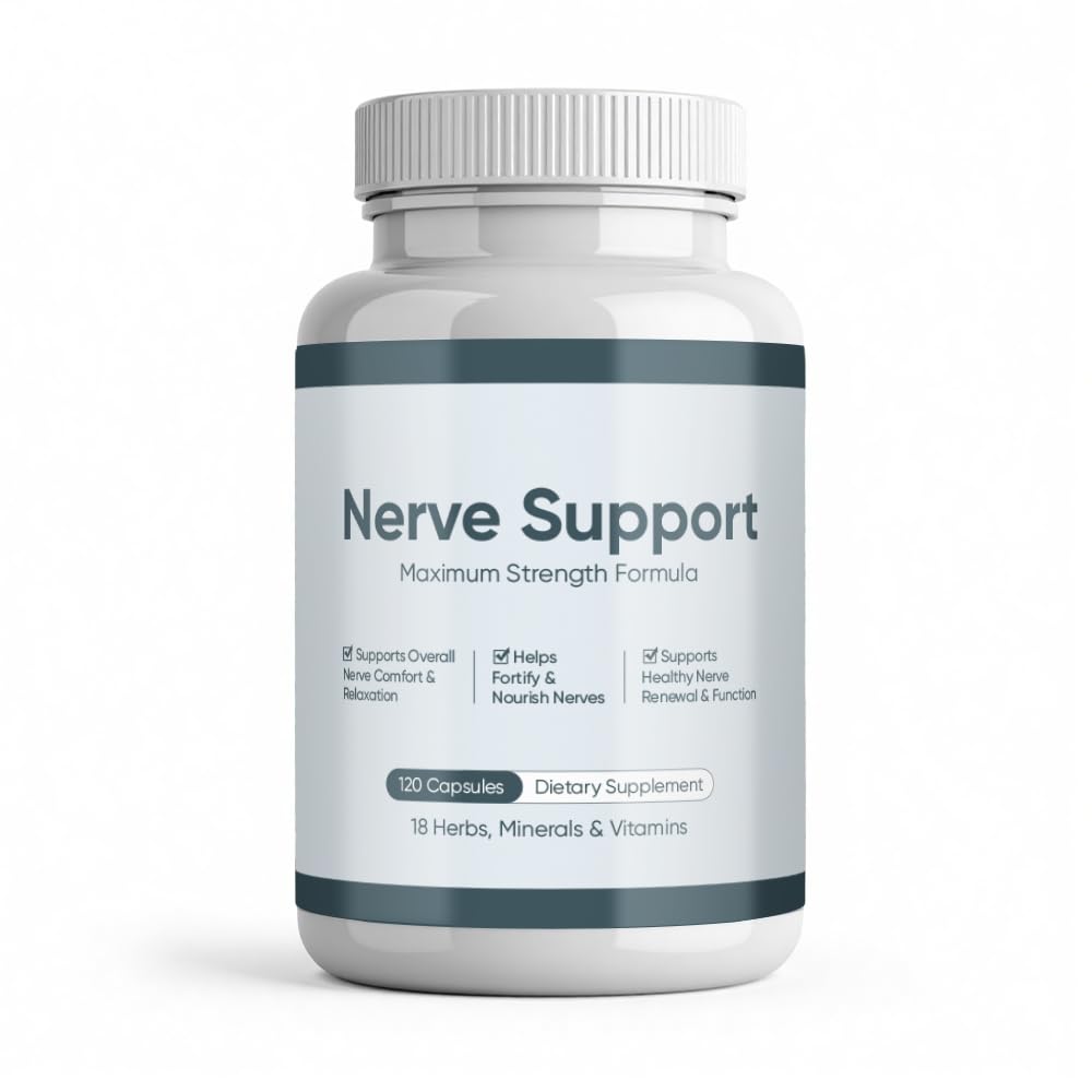 WGYPEU Nerve Support bottle front; promotes daily nerve comfort.