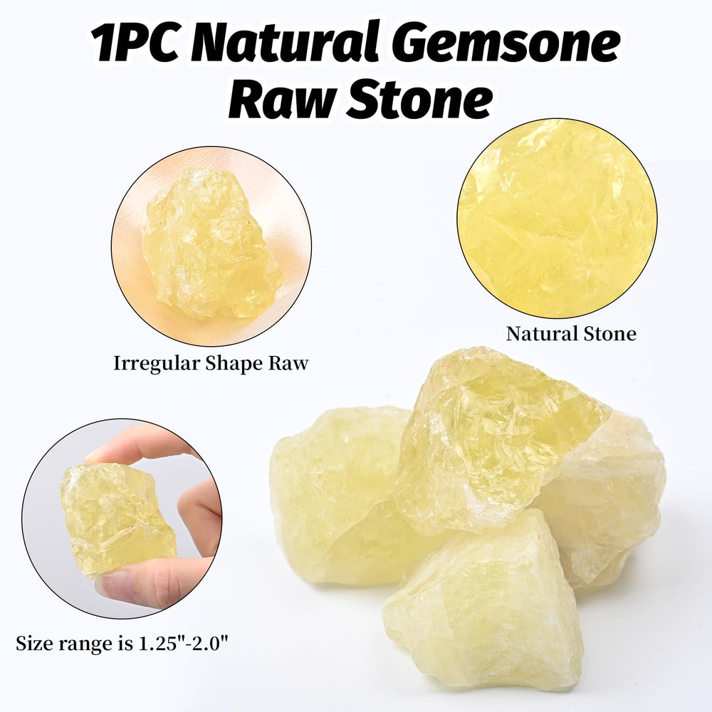 WHAL&YUNE Citrine raw stone gift box presentation ready for gifting.
