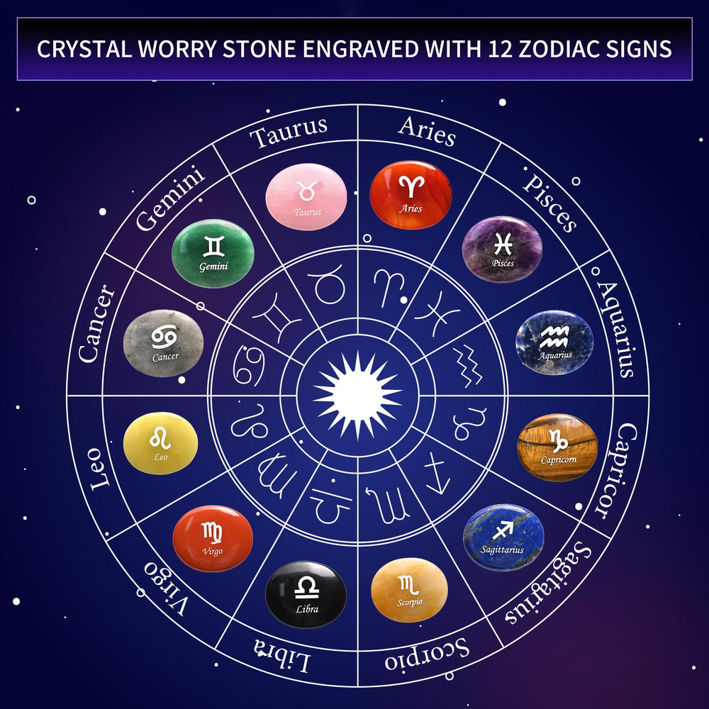 WHAL&YUNE gift-ready zodiac stone ideal for birthdays or wellness gifts.
