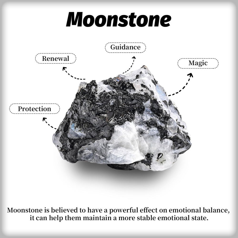 WHAL&YUNE Moonstone in meditation space for mindful ambiance