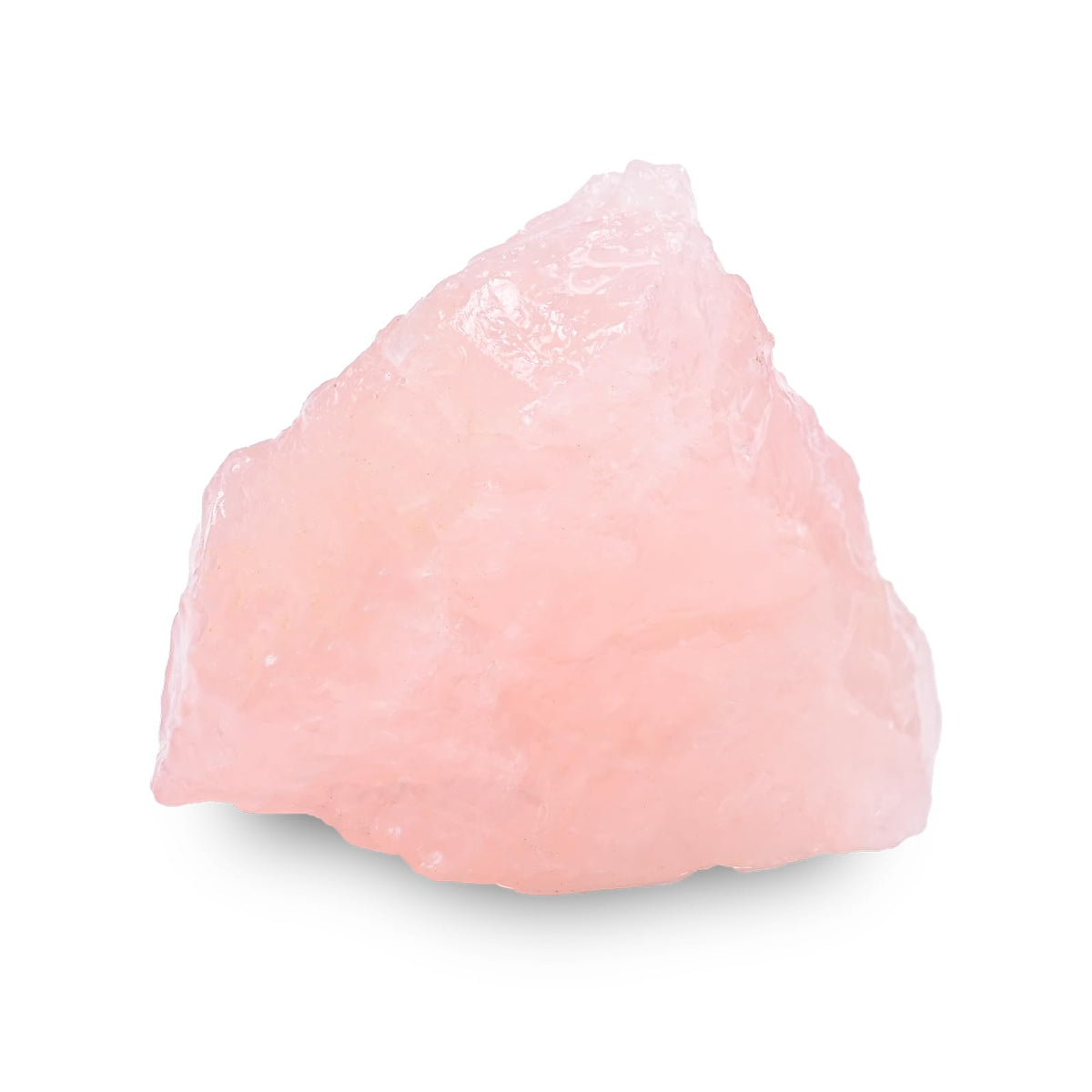 WHAL&YUNE rose quartz raw stone close-up with natural facets for mindful decor