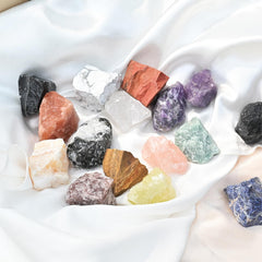 WHAL&YUNE Strawberry Quartz on mantel as centerpiece for warm decor