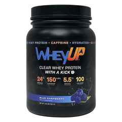 WheyUP Clear Whey Isolate pour shows refreshing juice-like hydration.