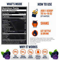WheyUP Clear Whey Isolate scoop close-up emphasizes fast-dissolving powder.
