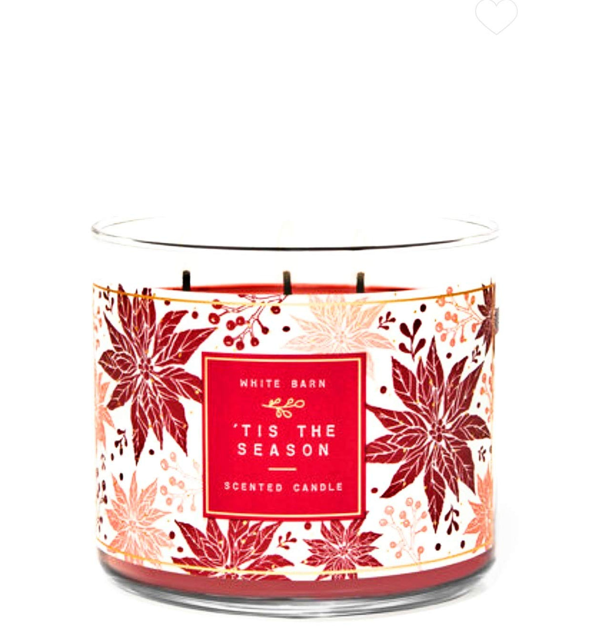 White Barn 'Tis The Season candle, 14.5 oz, cozy holiday ambiance