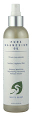 White Egret Oil Magnesium Pure 8oz bottle for calming self-care rituals.