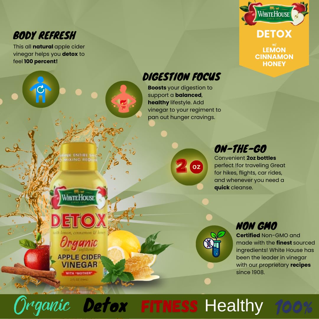White House Detox Non-GMO formula crafted with care.