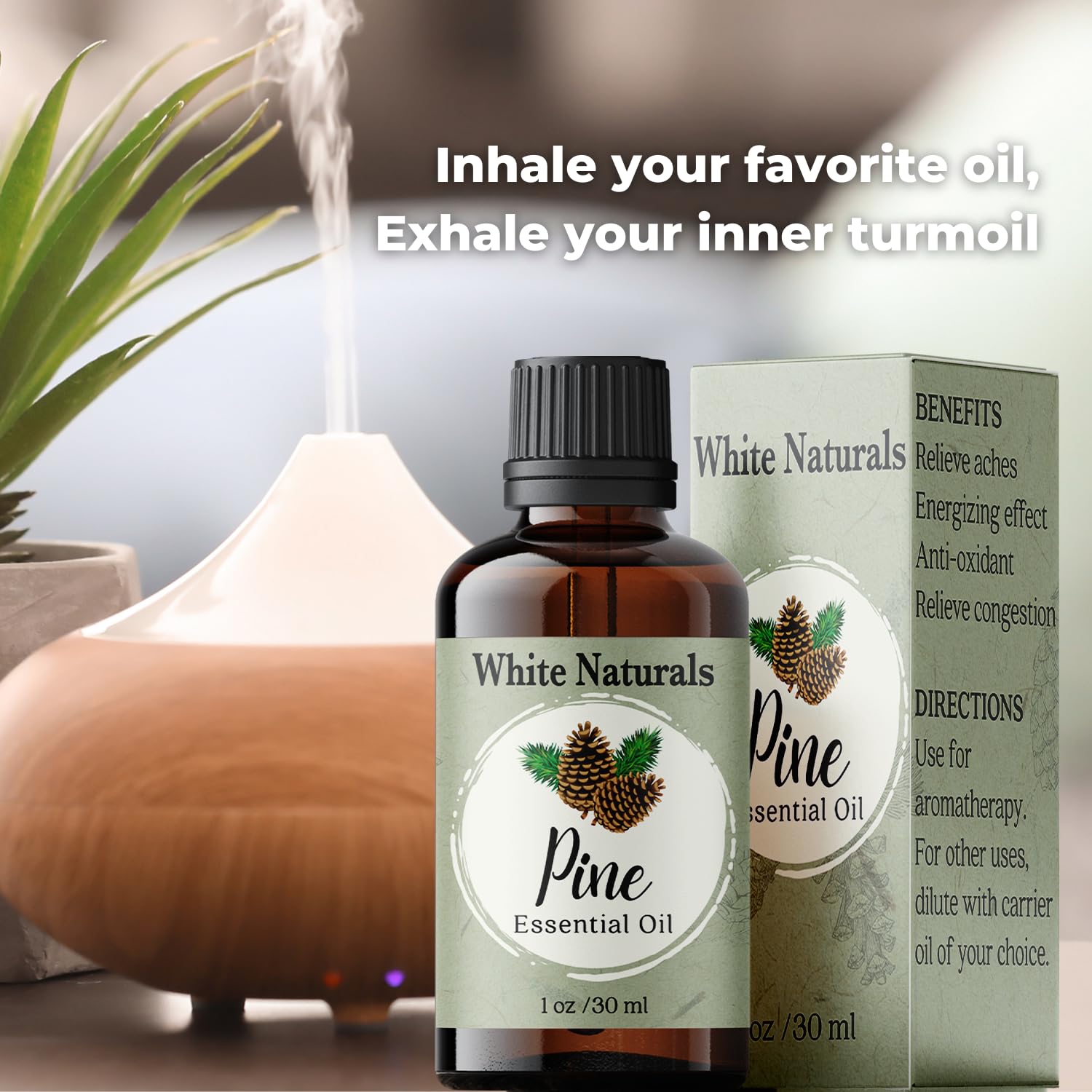 DIY candle setup with White Naturals Pine Oil scent