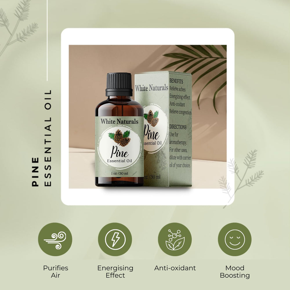 Dropper bottle of White Naturals Pine Oil for precise dosing