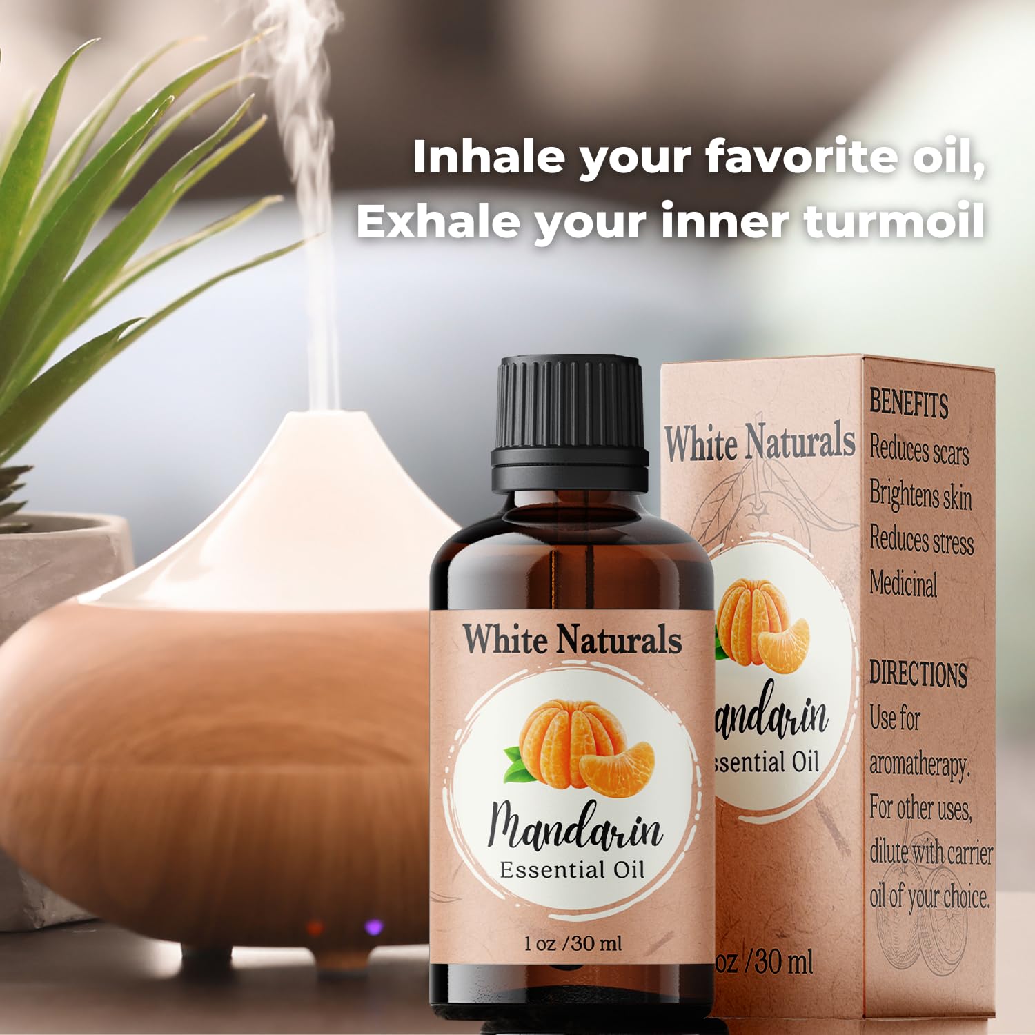 White Naturals DIY candles and soaps with mandarin essential oil.