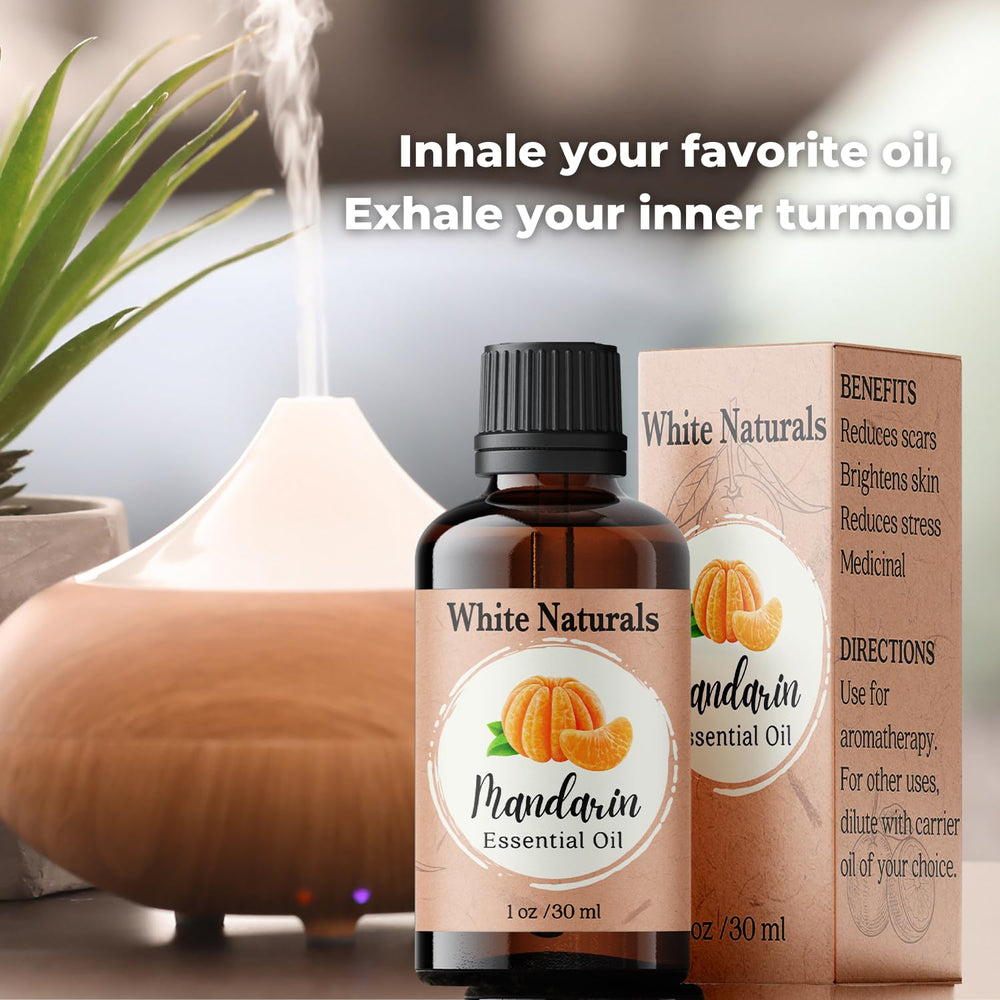 White Naturals DIY candles and soaps with mandarin essential oil.