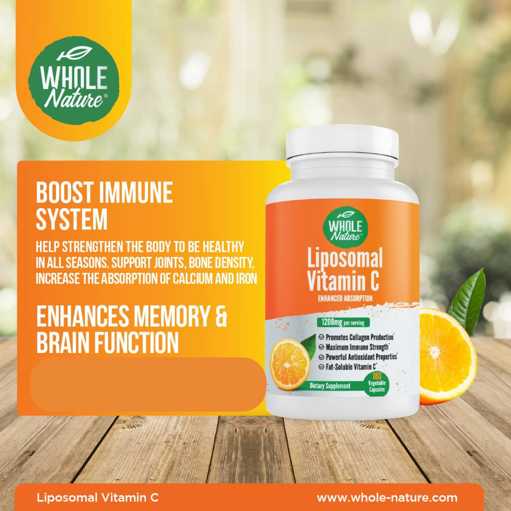 Whole Nature compact bottle on lifestyle shelf illustrating a daily wellness ritual.