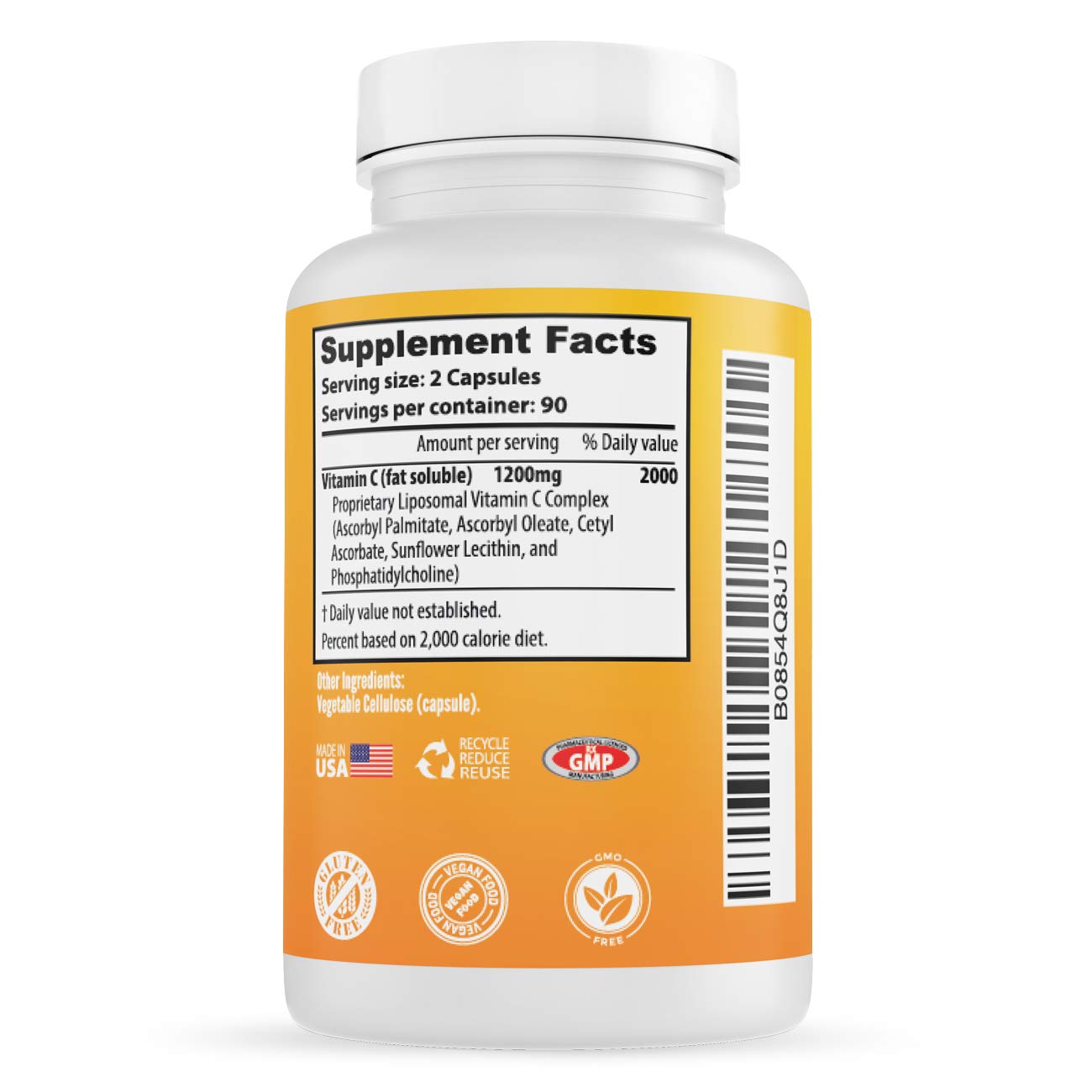 Whole Nature liposomal technology graphic illustrating fat-soluble vitamin C delivery.