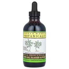 Whole World Botanicals Royal Chanca Piedra bottle pour for supporting healthy digestion.