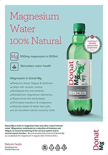 Natural sparkling Wholefood Earth Donat Mg water for everyday hydration