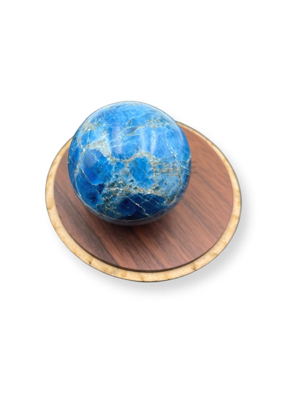 Wholesale Gem Shop Apatite ball sphere top view for focused reflection