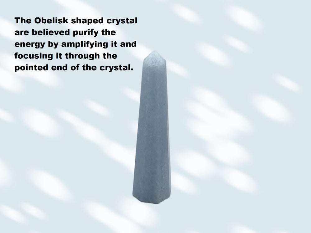 Wholesale Gem Shop Blue Calcite Obelisk fits compact shelves and thoughtful gifting.