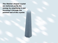 Wholesale Gem Shop Blue Calcite Obelisk fits compact shelves and thoughtful gifting.