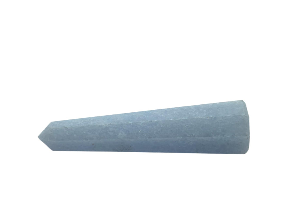 Wholesale Gem Shop Blue Calcite Obelisk natural patterns make each piece unique.