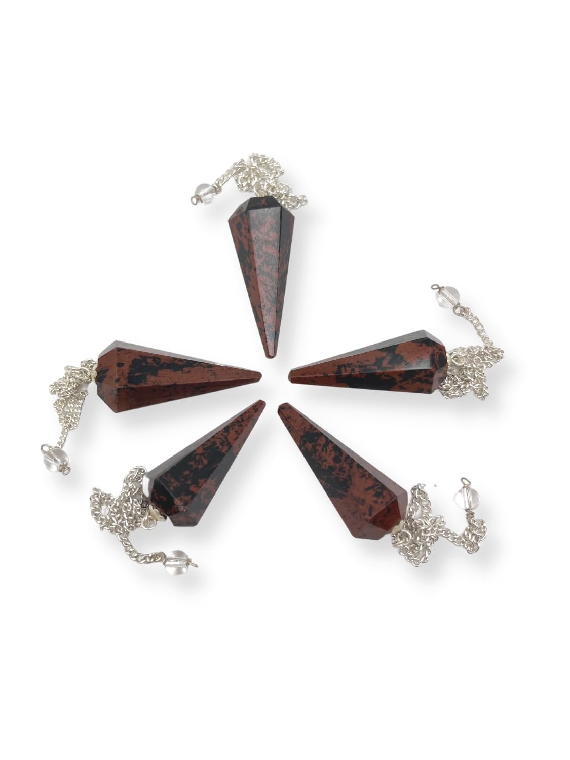 Wholesale Gem Shop mahogany obsidian pendulum with guide for crafting and meditation